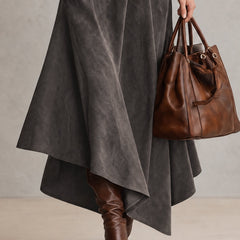 Fabiola | Roll-Neck Top and Asymmetric Skirt Set