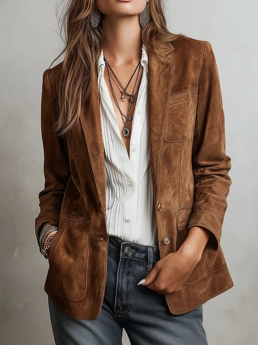 Cristina | Vintage Brown Blazer
