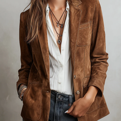 Marcella | Vintage Brown Blazer