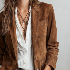 Marcella | Vintage Brown Blazer