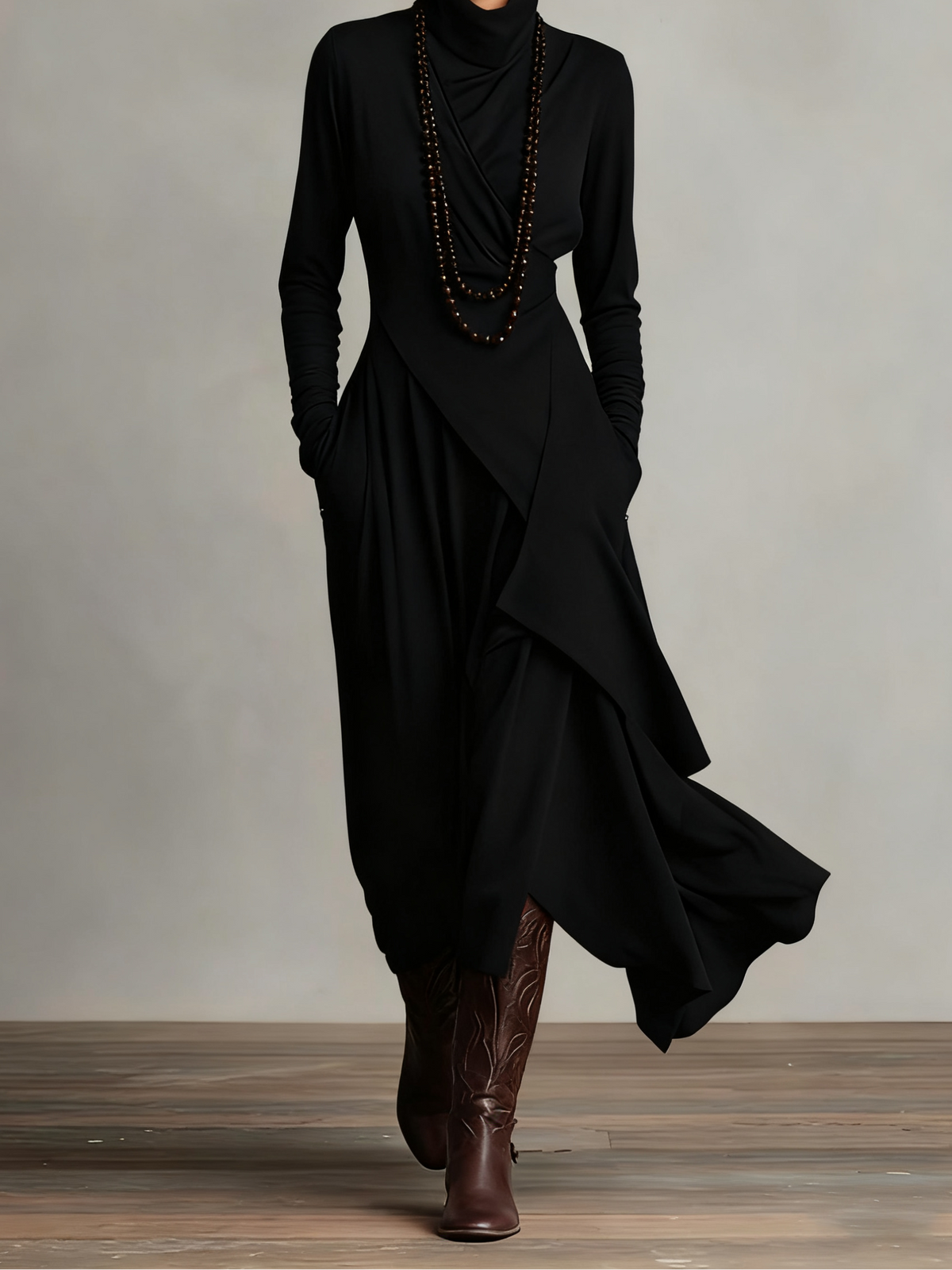 Arielle | Vintage Turtleneck Dress