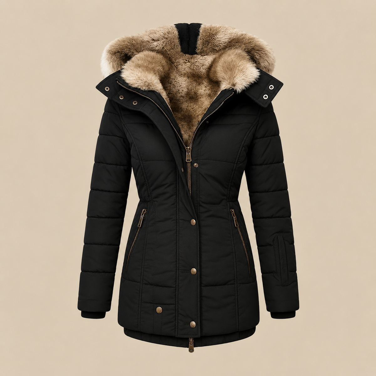 Anna | Faux-Fur-Lined Winter Coat