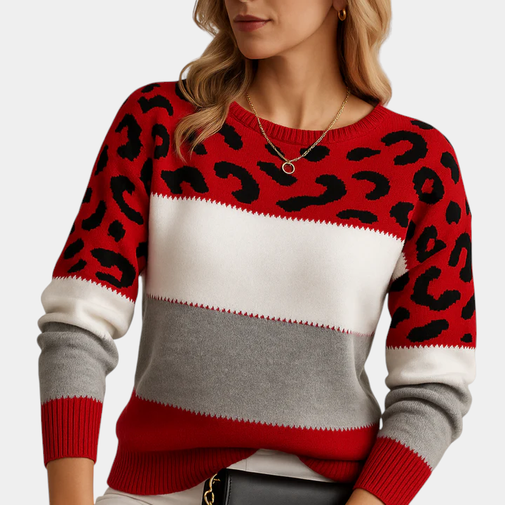 VIRELLE | LEOPARD PRINT SWEATER