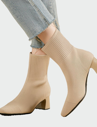 Doriana | Ribbed Sock Ankle Boots