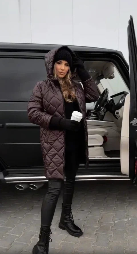 Anna | Quilted Hooded Winter Jacket