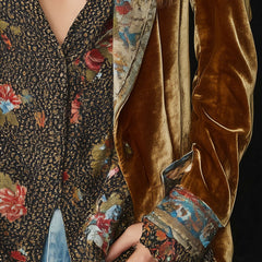 Ottavia | Vintage Floral Printed Patchwork Blazer
