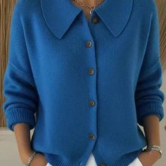 Orlaith | Cosy Shirt Collar Cardigan