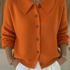 Orlaith | Cosy Shirt Collar Cardigan