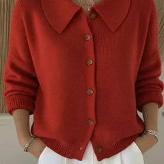 Orlaith | Cosy Shirt Collar Cardigan