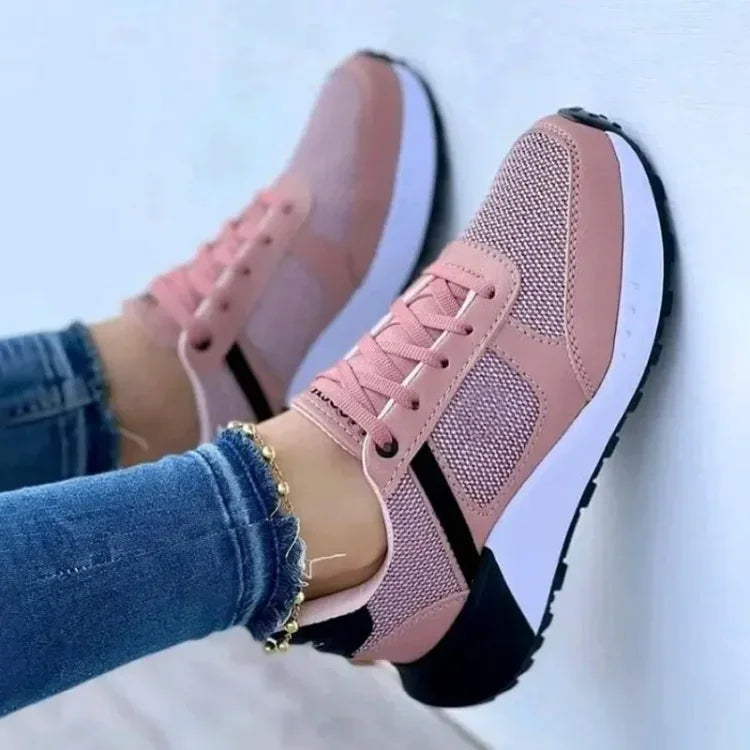 Lily | Casual Lace-Up Vulcanised Orthopaedic Trainers