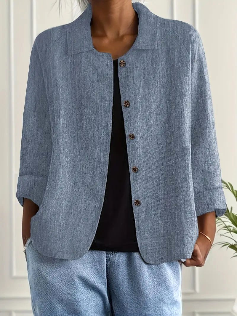 Cicely | Relaxed Button-Front Jacket
