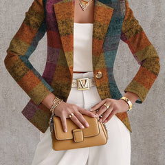 Amandine | Autumn Checked Blazer