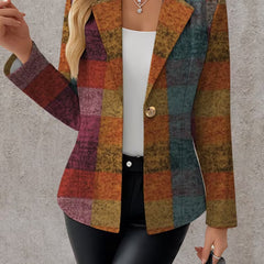 Amandine | Autumn Checked Blazer