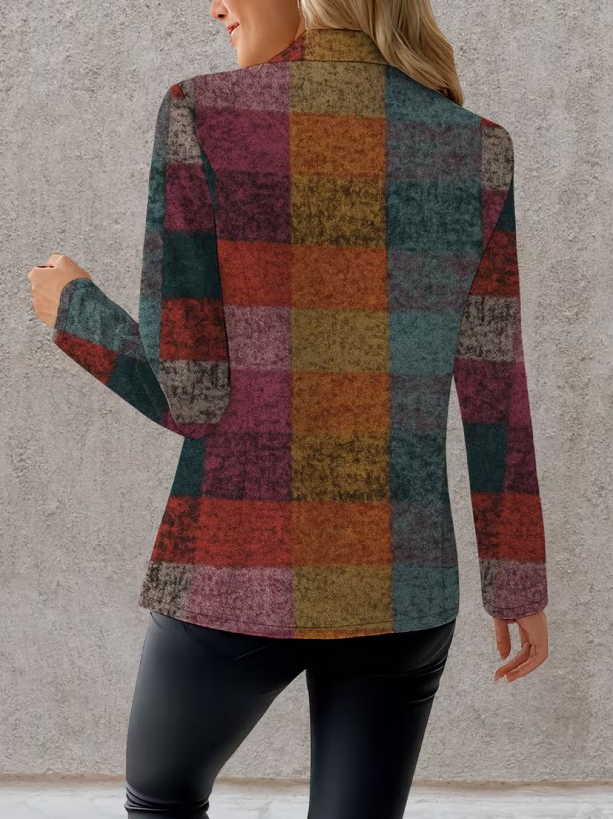 Amandine | Autumn Checked Blazer