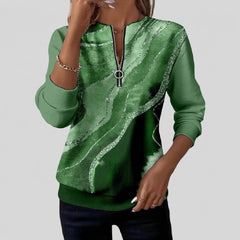 Nirvelle | Vintage Print Zip Sweatshirt