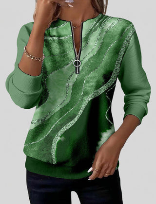 Nirvelle | Vintage Print Zip Sweatshirt