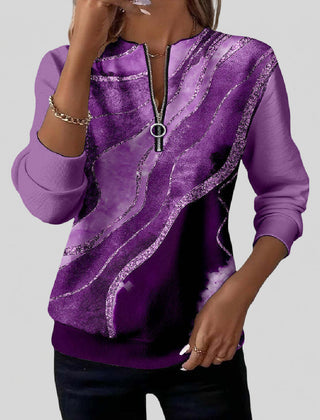 Nirvelle | Vintage Print Zip Sweatshirt