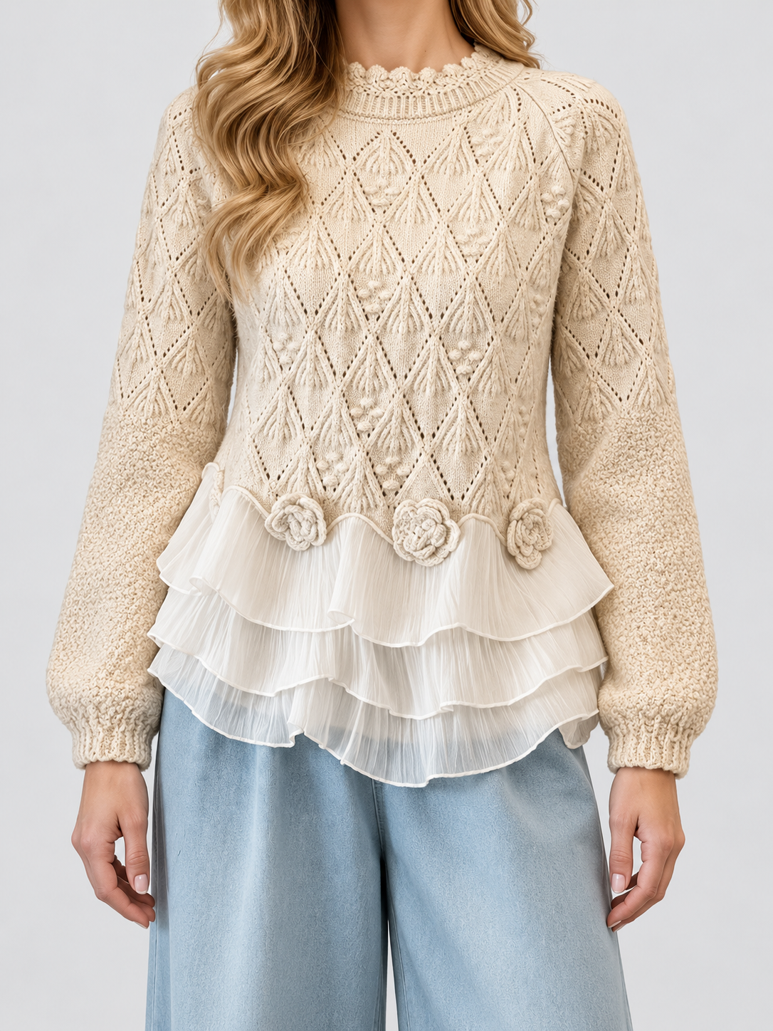 Ruvella | Elegant Ruffle Sweater
