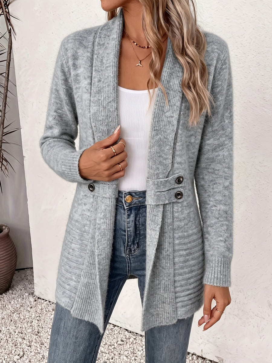 Aubrey | Open-Front Cardigan with Shaped Waist