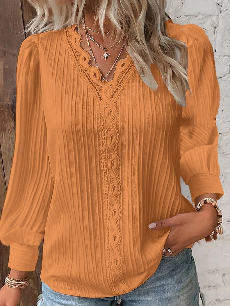 Orlisse | Elegant Plain Blouse
