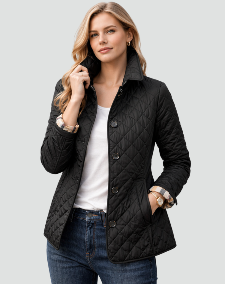 Kyra | Button-Front Quilted Jacket
