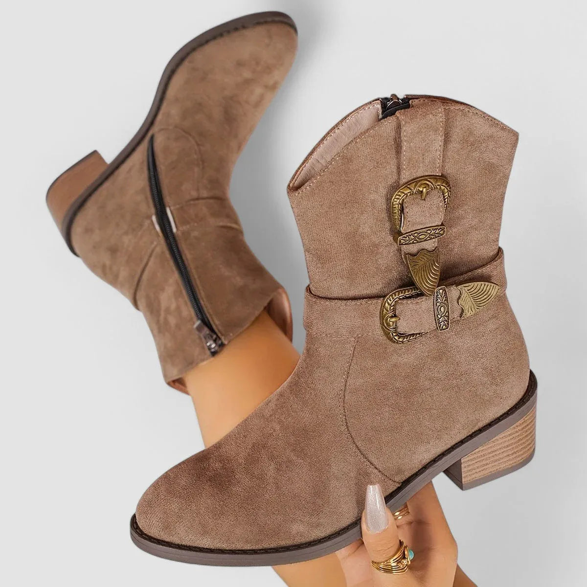 Rosa | Orthopaedic Buckle Ankle Boots