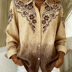 Tucson | Vintage Western Floral Button Blouse