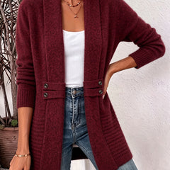 Aubrey | Open-Front Cardigan with Shaped Waist
