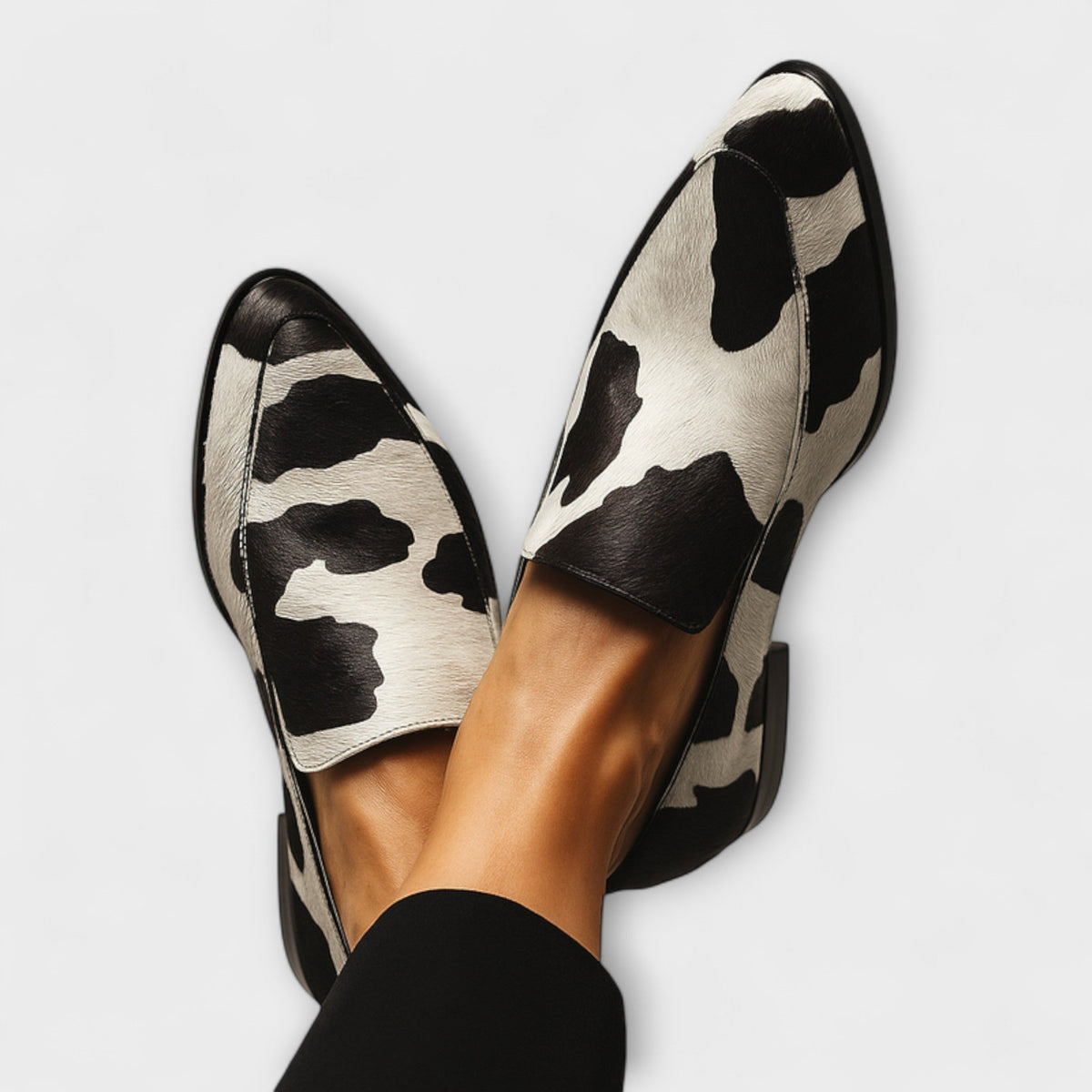 Eleanor | Orthopaedic Monochrome Print Loafers