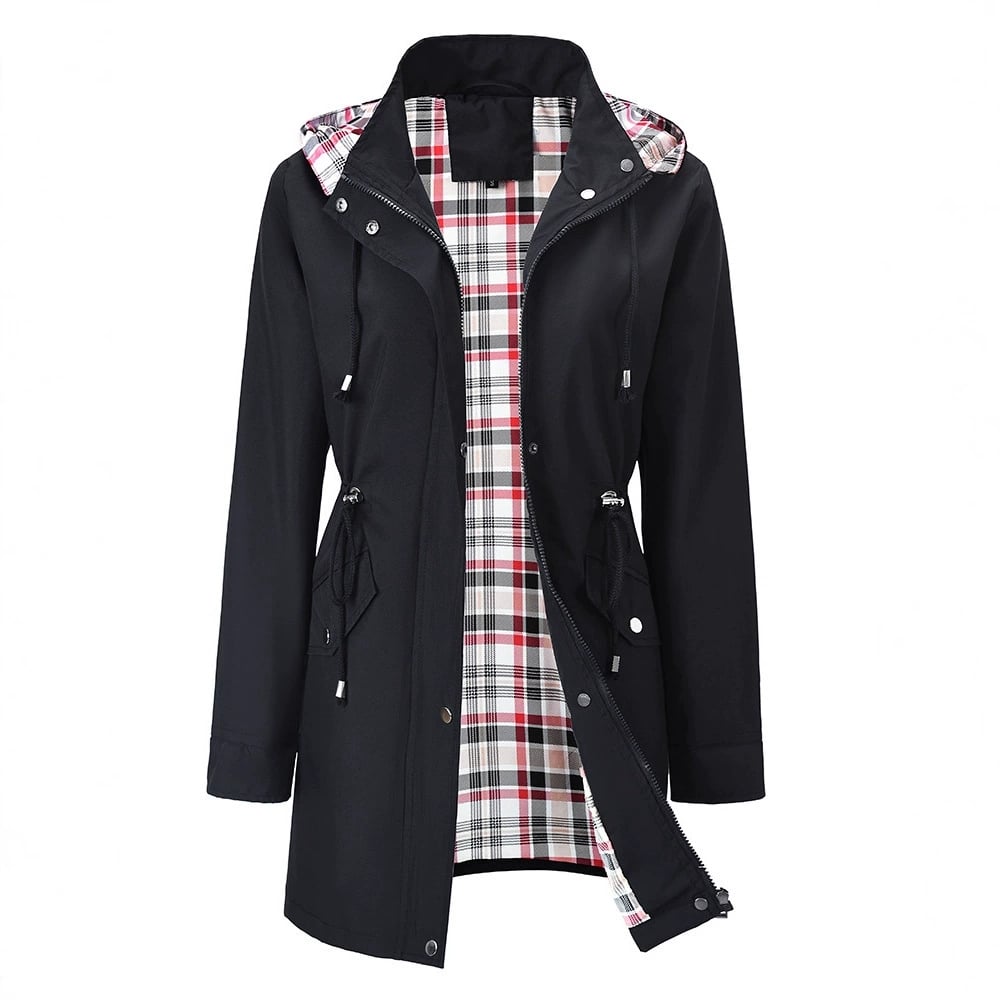 Norah | Hooded Water-Resistant Rain Jacket