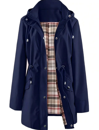 Iona | Hooded Drawstring Rain Jacket