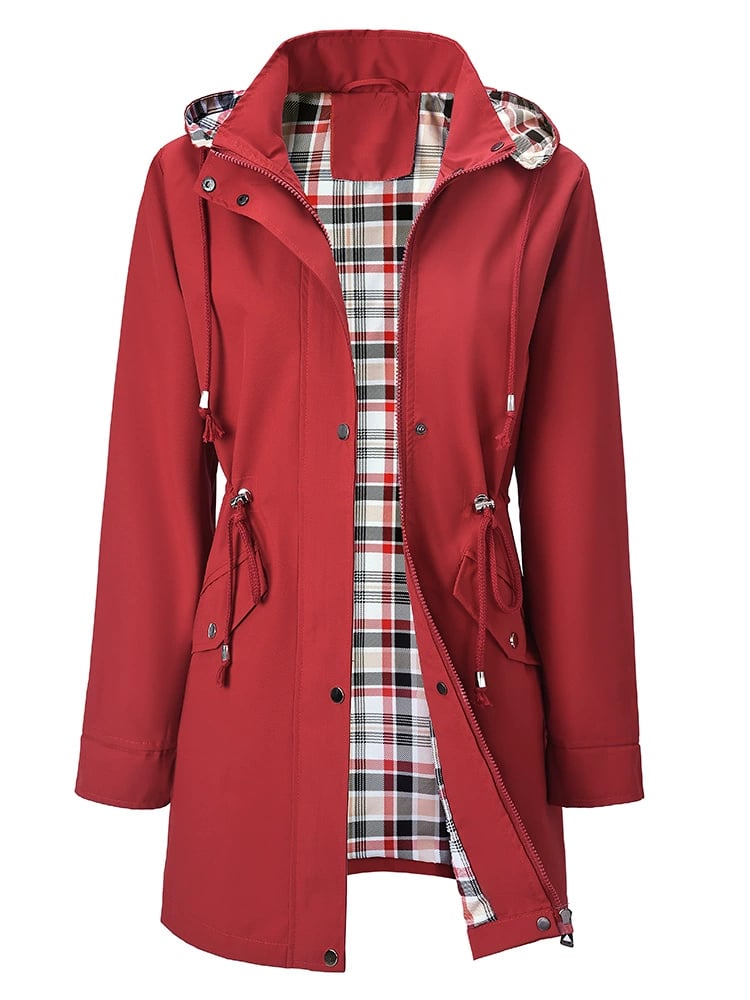 Norah | Hooded Water-Resistant Rain Jacket