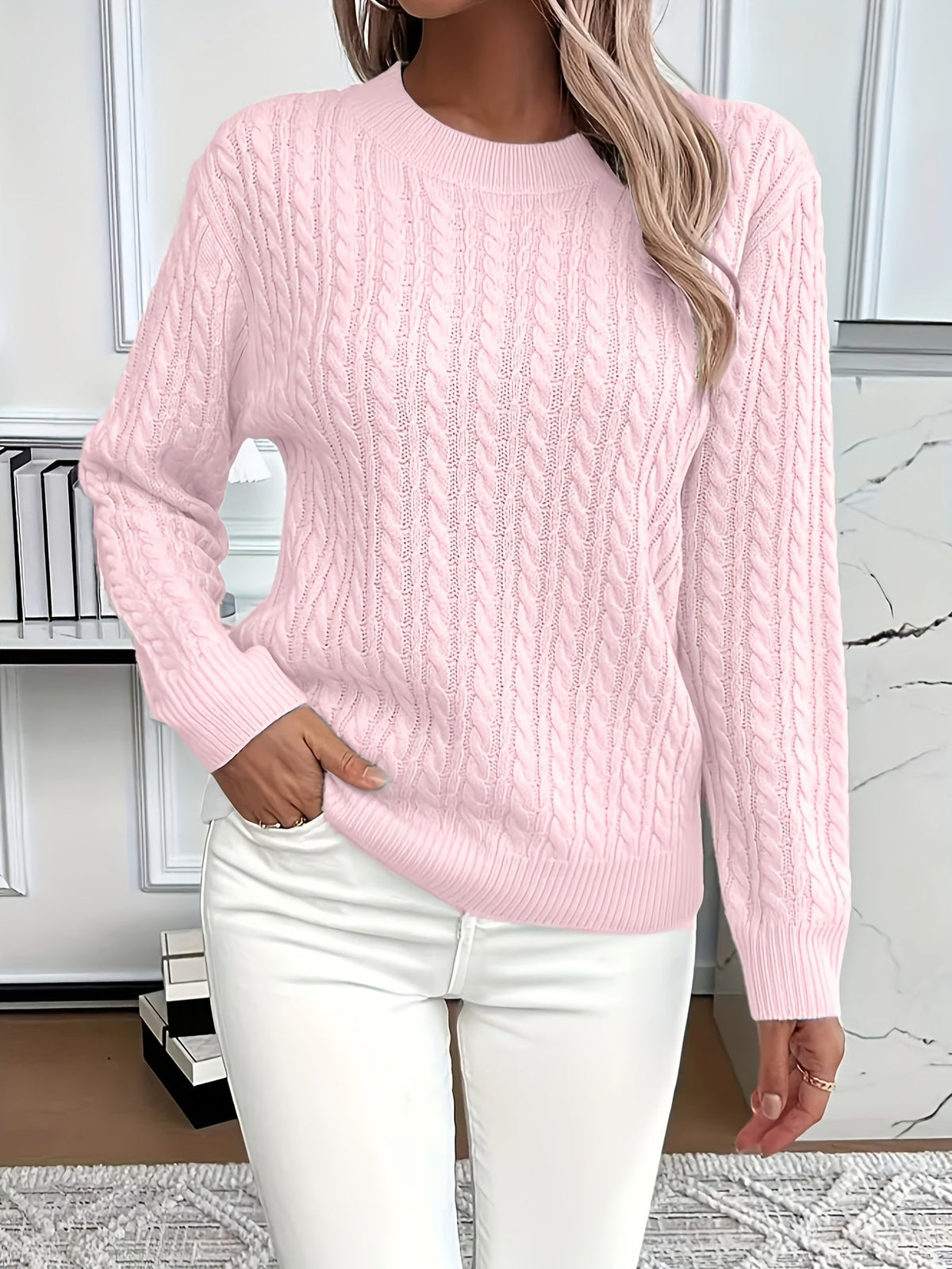 BERNILA | WINTER CABLE KNIT JUMPER