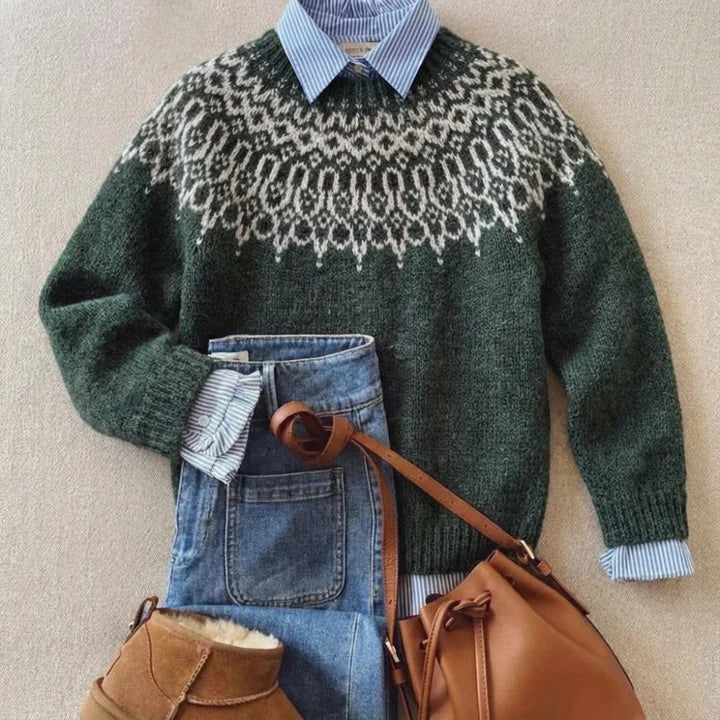 Lies | Nordic-Pattern Jumper