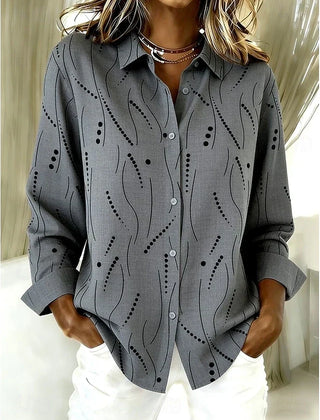 Pernella | Casual Dotted Line Pattern Blouse