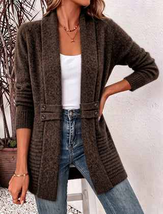 Aubrey | Open-Front Cardigan with Shaped Waist