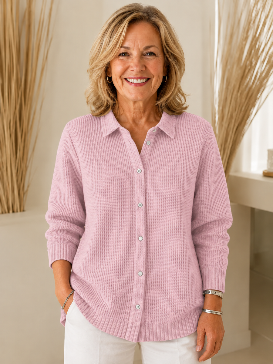 Patricia | Textured Button Cardigan