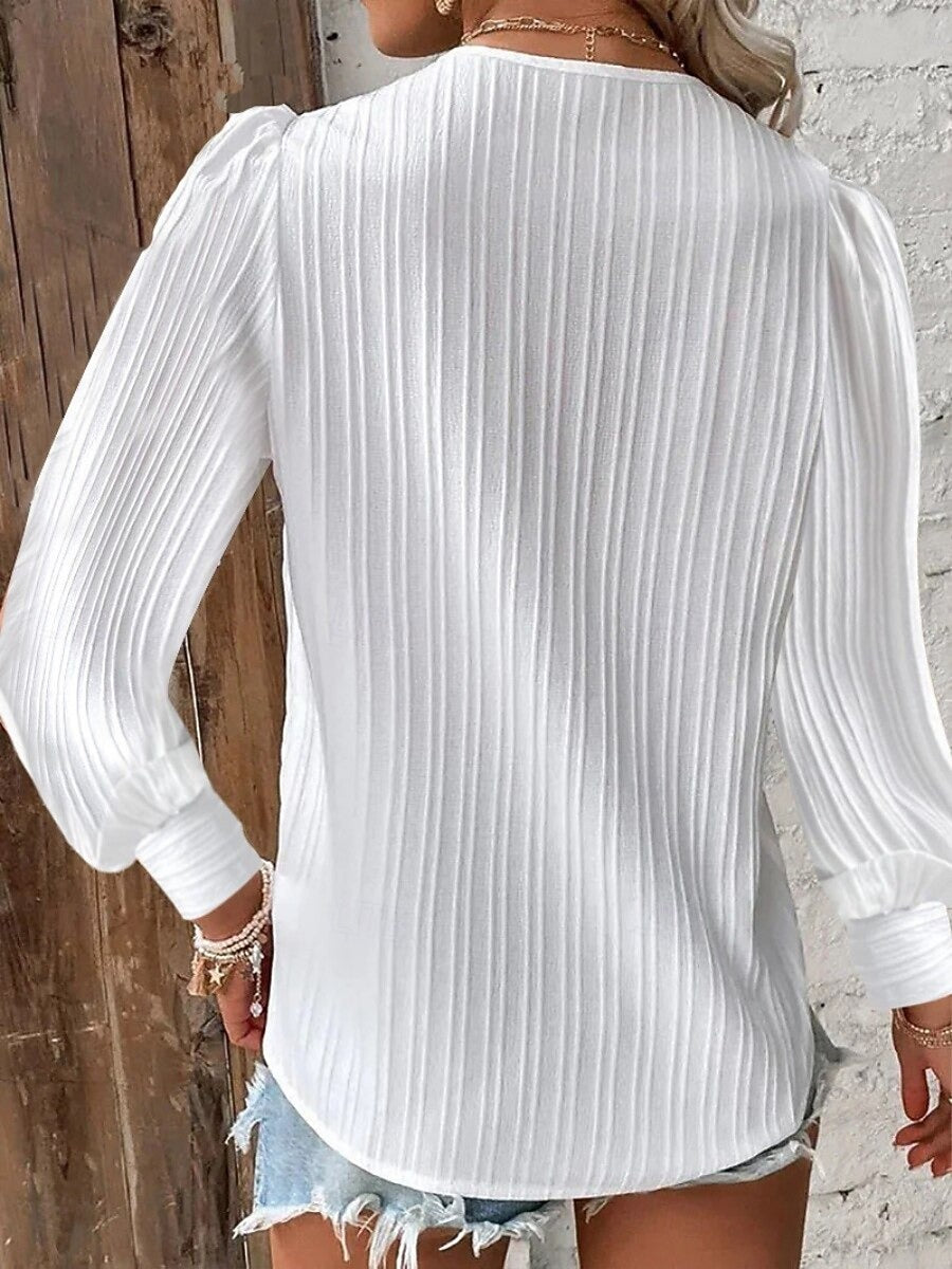 Orlisse | Elegant Plain Blouse