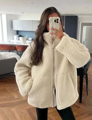Eloise | Oversized Teddy Zip Jacket