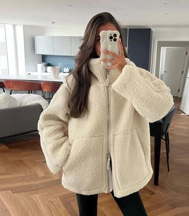 Eloise | Oversized Teddy Zip Jacket