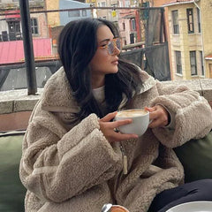 Eloise | Oversized Teddy Zip Jacket