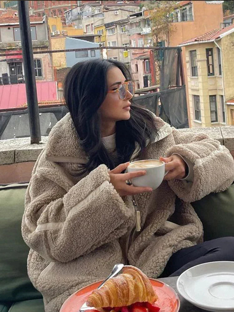 Eloise | Oversized Teddy Zip Jacket