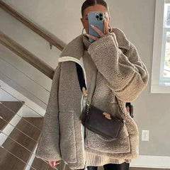 Eloise | Oversized Teddy Zip Jacket