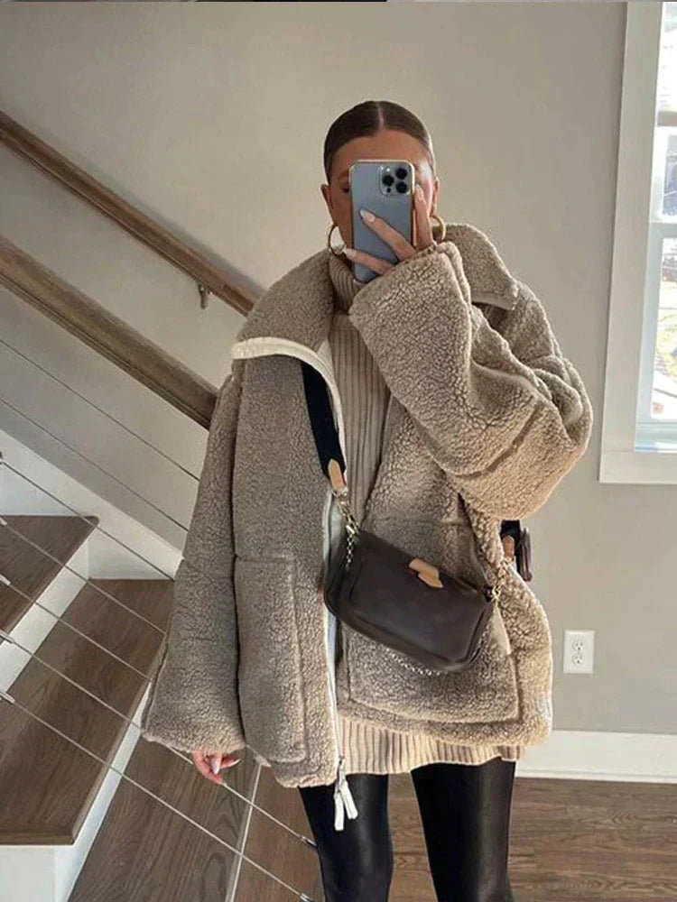 Eloise | Oversized Teddy Zip Jacket