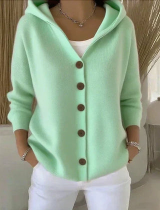 Darienne | Hooded Button Cardigan
