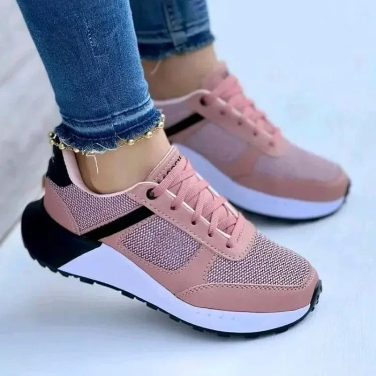 Lily | Casual Lace-Up Vulcanised Orthopaedic Trainers
