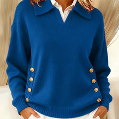 Vynette | Collared V Neck Jumper
