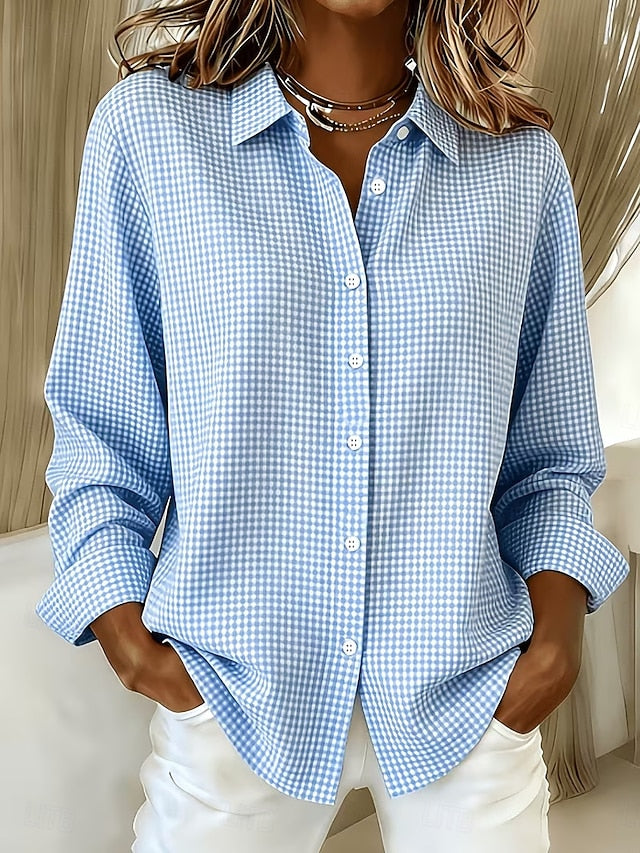Winona | Relaxed Gingham Button-Front Shirt
