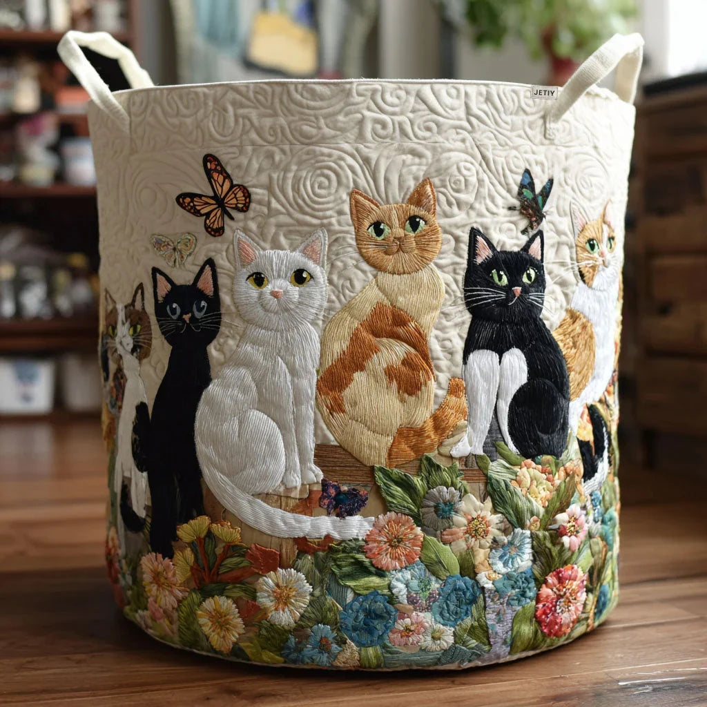 Posy | Garden Whisker Gathering Quilted Laundry Basket