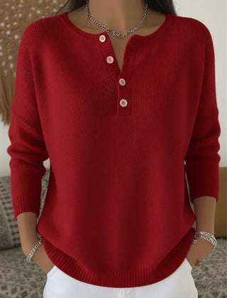 Helena | Henley Button Jumper